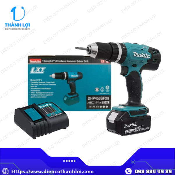 MÁY KHOAN PIN 18V MAKITA DHP453SFX8