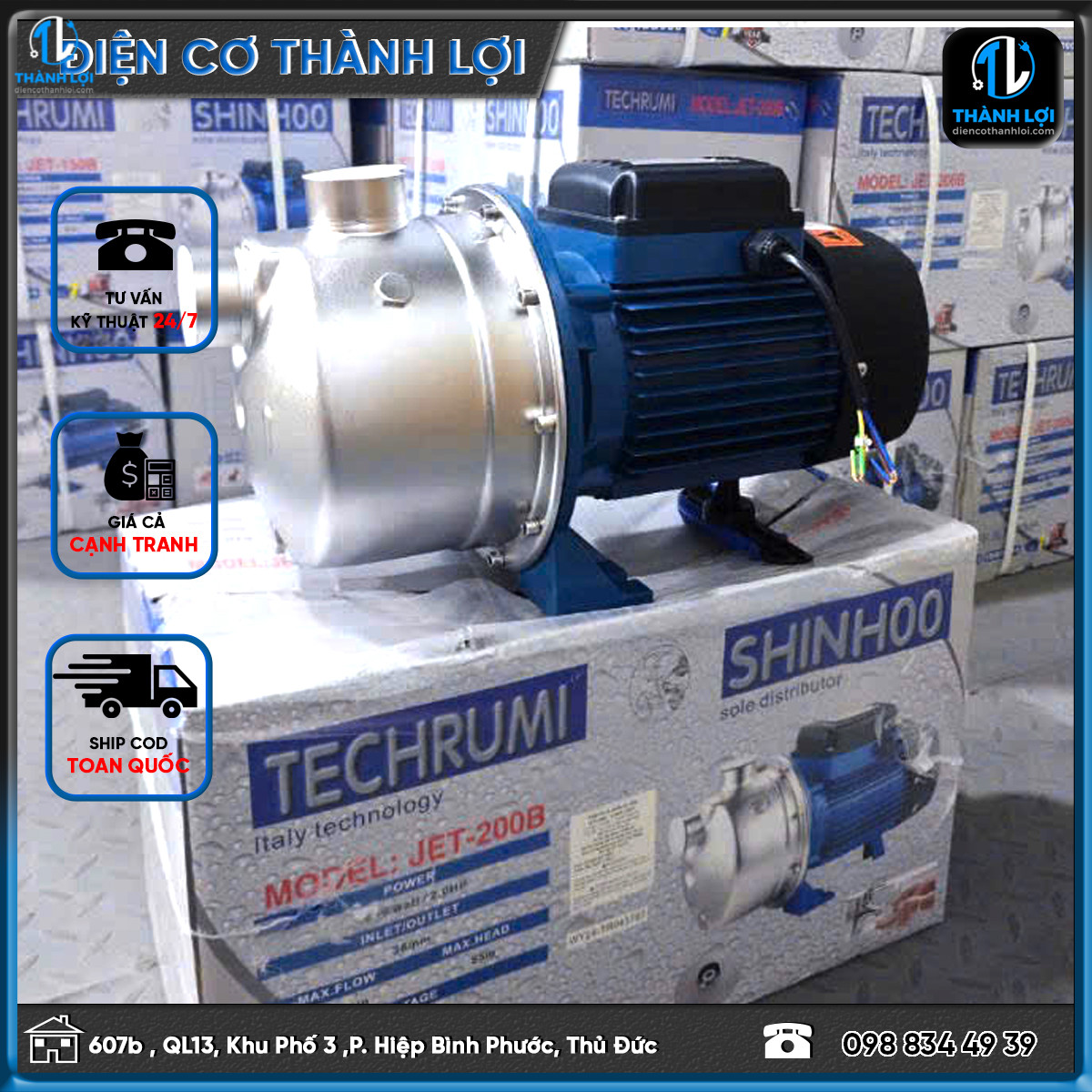 MÁY BƠM NƯỚC TECHRUMI