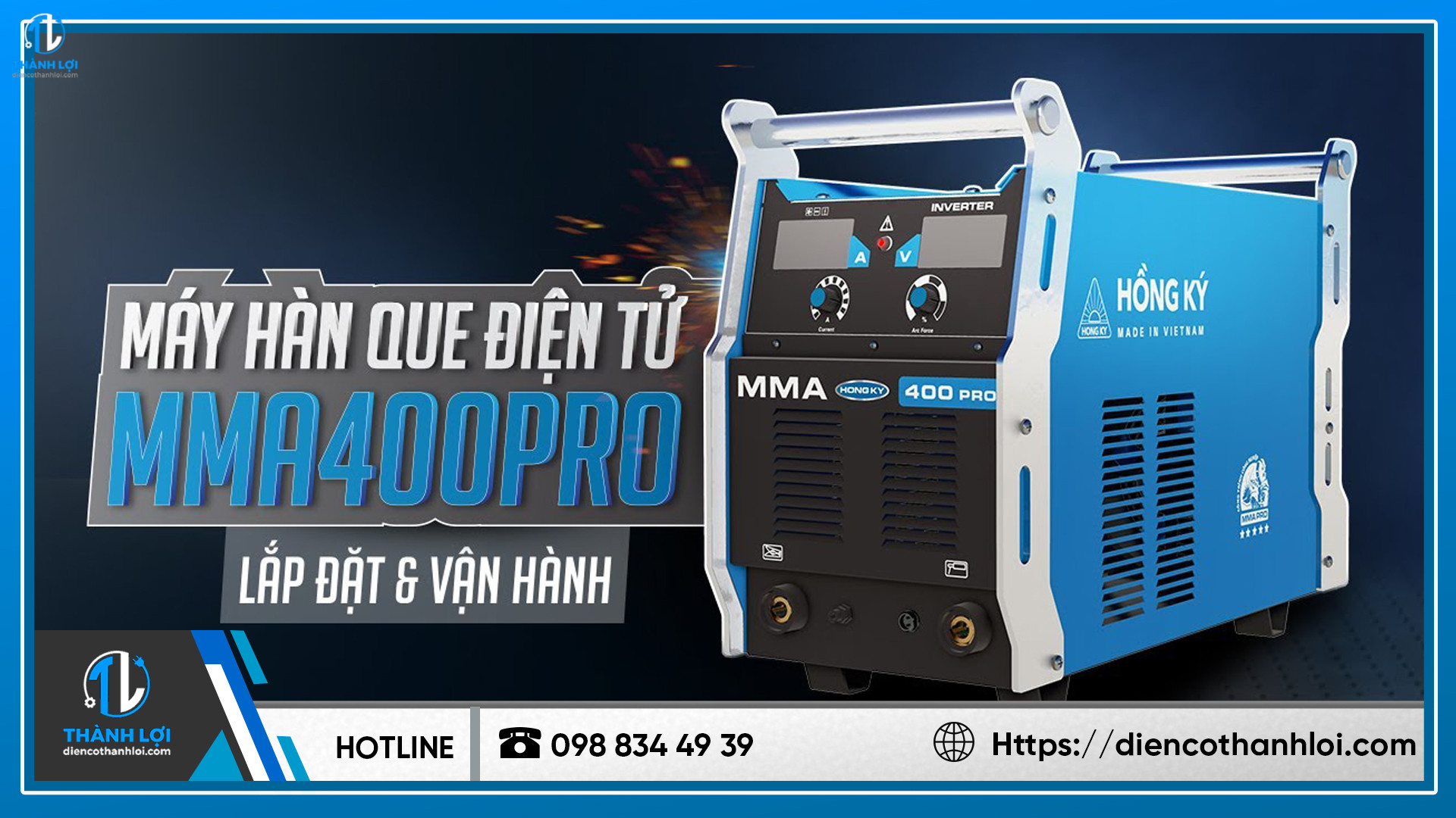 MÁY HÀN ĐIỆN TỬ HỒNG KÝ MMA400PRO