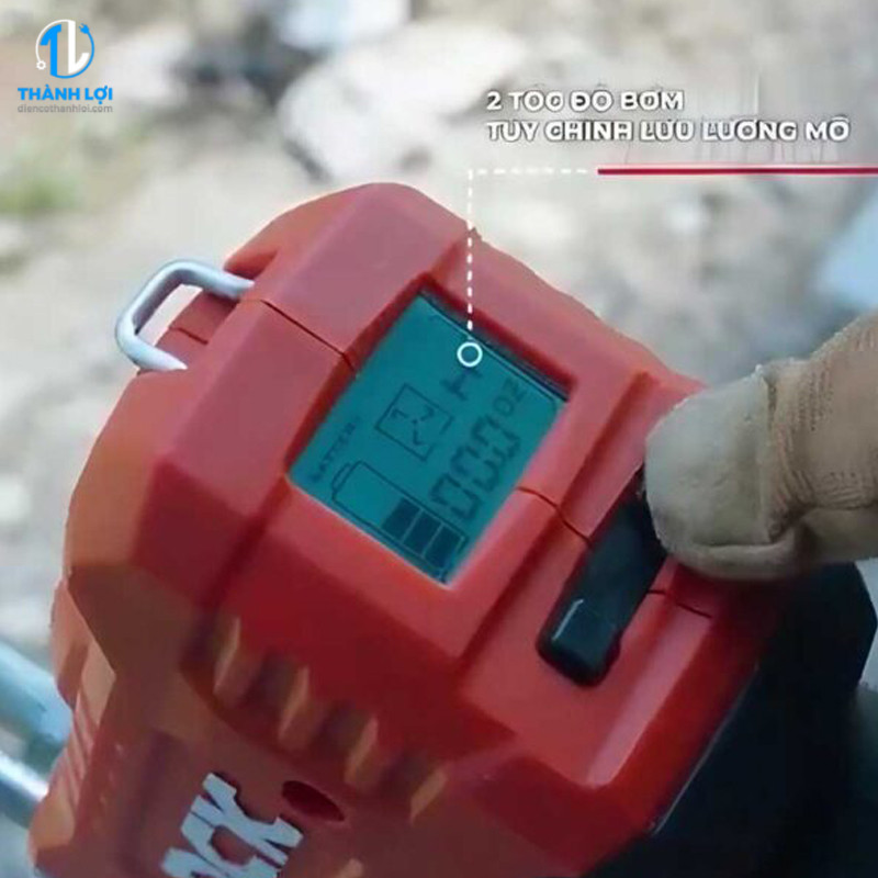 SÚNG BƠM MỠ DÙNG PIN DCK KDGG500