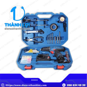 BỘ MÁY KHOAN VẶN VÍT DÙNG PIN DONGCHENG DCJZ1202i