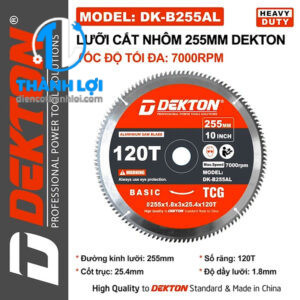 LƯỠI CẮT NHÔM DEKTON DK-B255AL