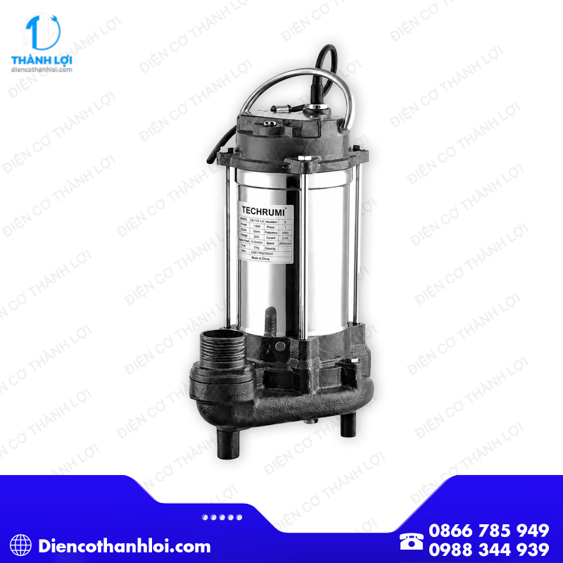 MÁY BƠM CHÌM NƯỚC THẢI TECHRUMI C-18-3.0